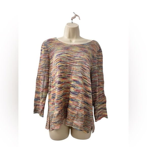John Paul Richard Women’s Multicolor Knit Pullover Sweater, Size Medium - Picture 1 of 12